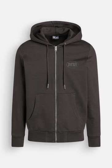 DIESEL Sweatjacke 'Girk' anthrazit