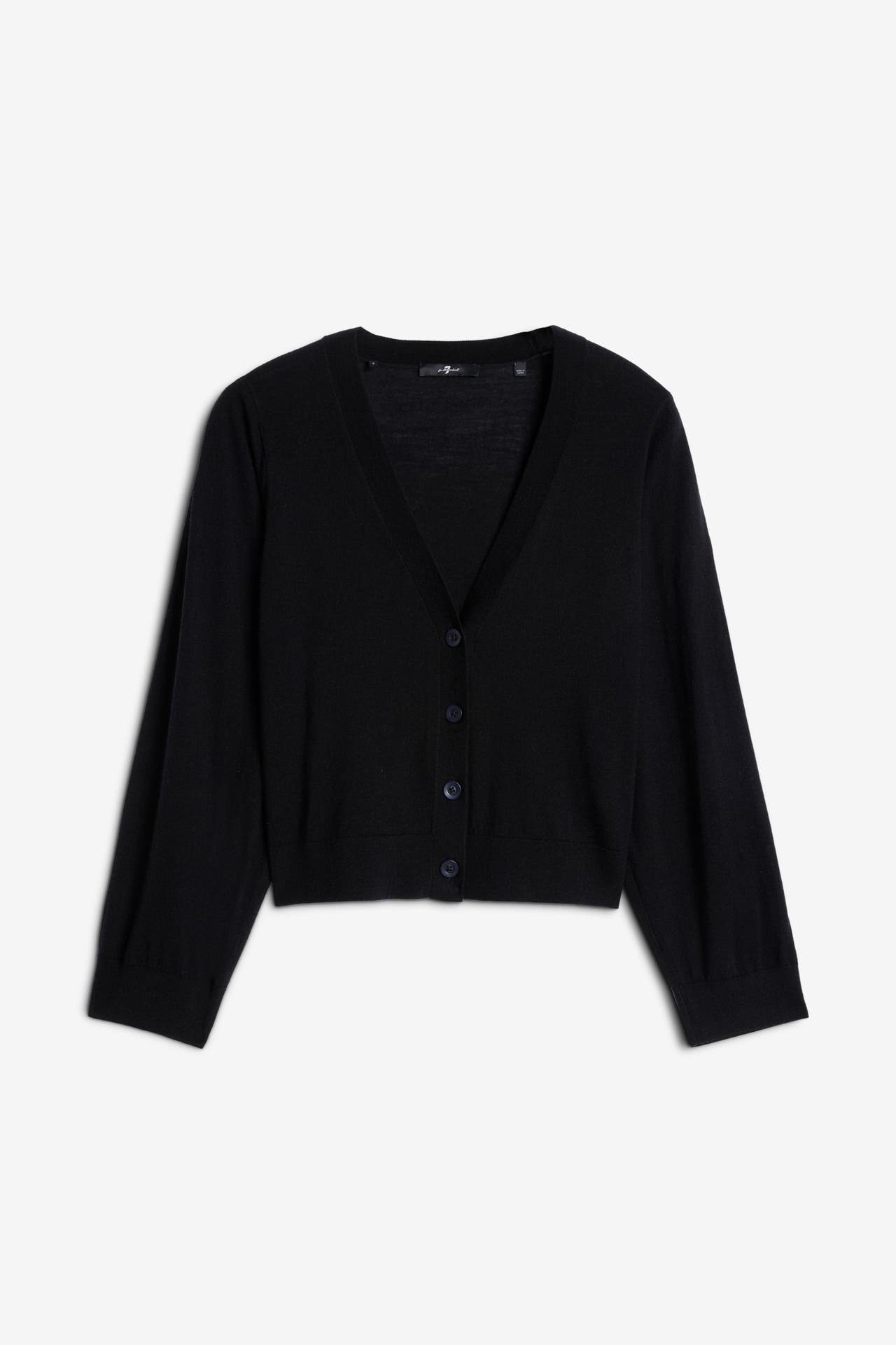 7 FOR ALL MANKIND Strick-Cardigan schwarz, Bild 1