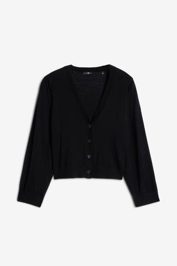 7 FOR ALL MANKIND Strick-Cardigan schwarz