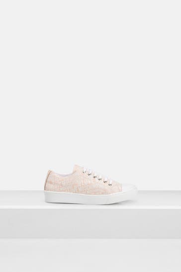 MOSCHINO Leder-Sneaker gemustert