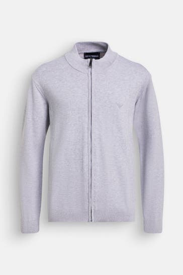 EMPORIO ARMANI Strickjacke grau
