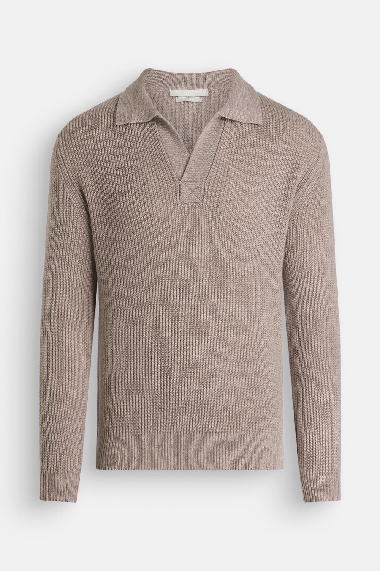 DANIELE FIESOLI Kaschmir-Pullover taupe, Bild 1