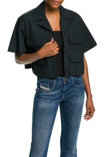 DIESEL Overshirt schwarz