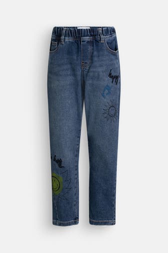 DESIGUAL Jeans 'Smiley' blau