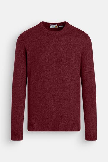 TIMBERLAND Strickpullover weinrot meliert