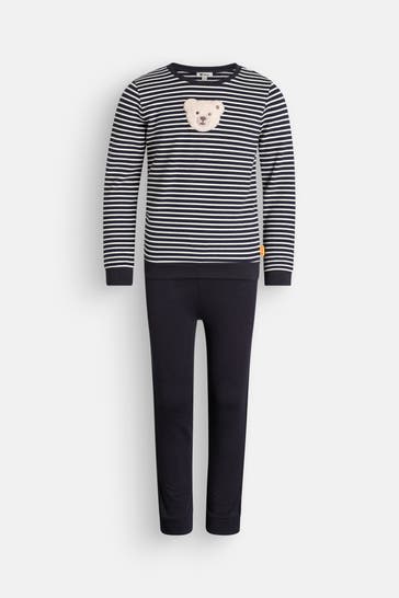 STEIFF Set: Sweatshirt und Sweatpants nachtblau