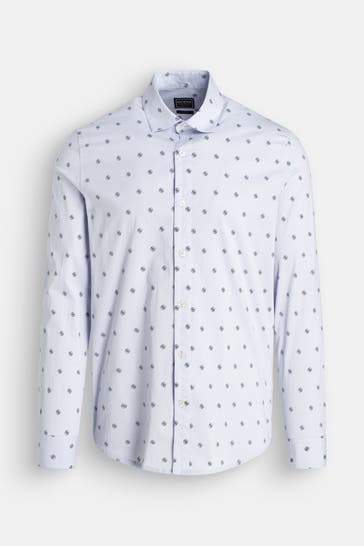 GUESS Casual-Hemd 'Sunset Flowers' gemustert