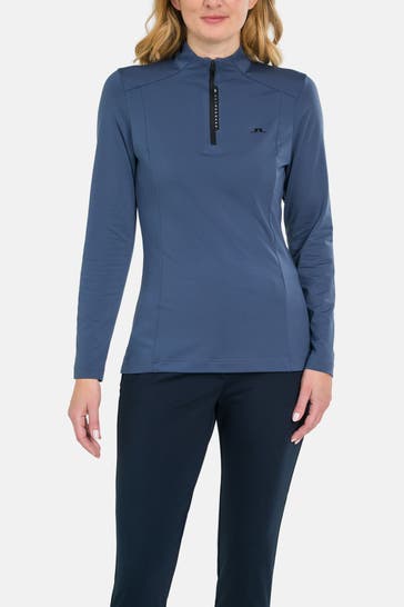 J.LINDEBERG SPORTSWEAR Midlayer 'Sonja' rauchblau