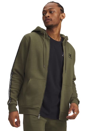 UNDER ARMOUR Fleecejacke 'Icon' dunkeloliv
