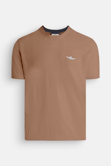 AERONAUTICA MILITARE Leinenshirt braun