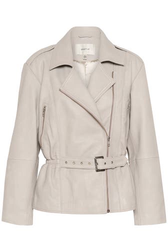 GESTUZ Lederjacke 'Tia' hellgrau