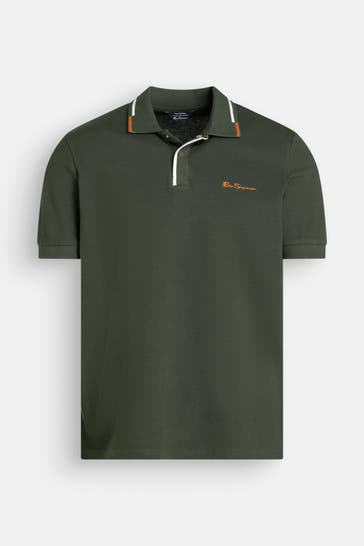 BEN SHERMAN Polo-Shirt dunkelgrün