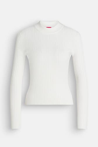 HUGO Strickpullover weiß