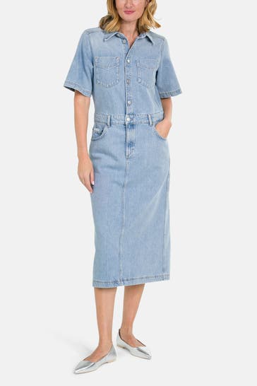 MARC O'POLO DENIM Jeanskleid blau