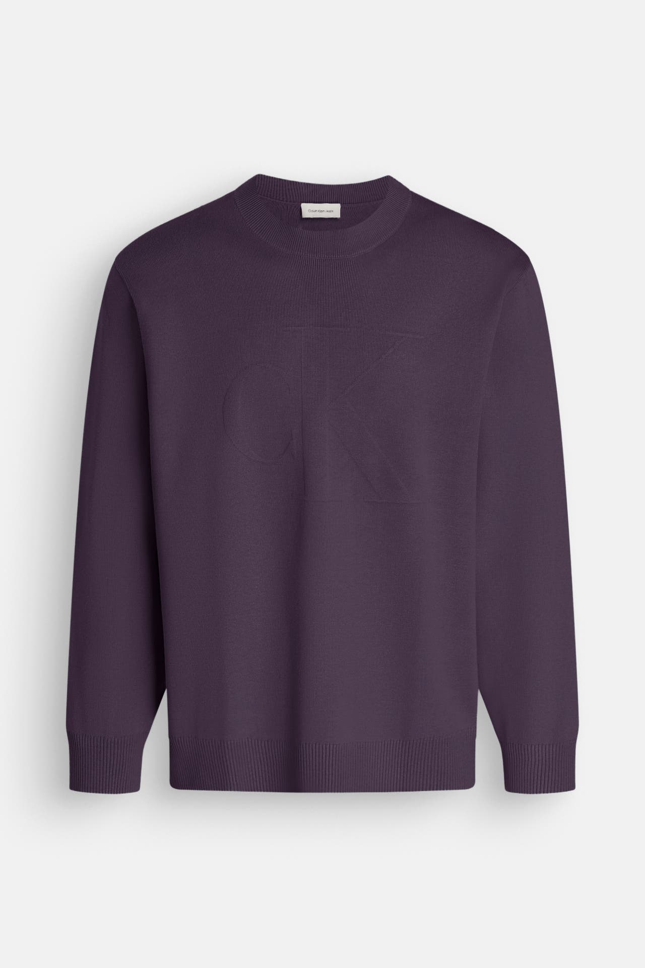 CALVIN KLEIN Strickpullover aubergine, Bild 1