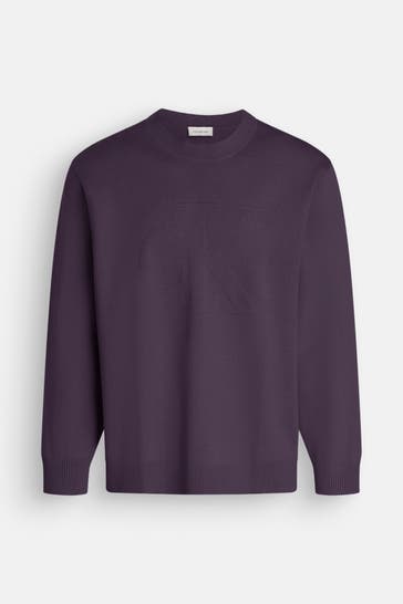CALVIN KLEIN Strickpullover aubergine