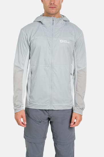 JACK WOLFSKIN Funktionsjacke 'Prelight Alpha' hellgrau