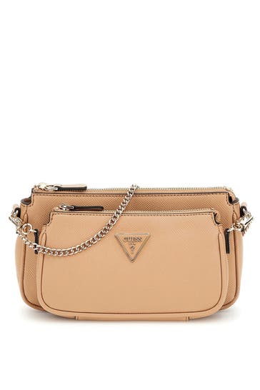 GUESS Schultertasche 'Noelle' hellbraun