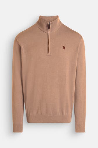 U.S. POLO ASSN. Strick-Troyer hellbraun