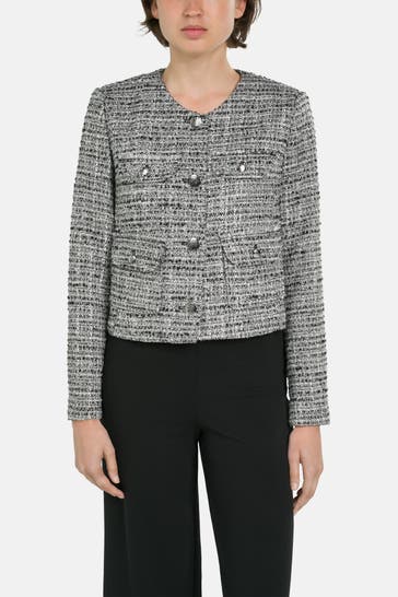 RIANI Bouclé-Blazer grau