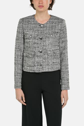 RIANI Bouclé-Blazer grau