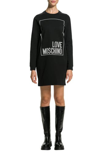 LOVE MOSCHINO Sweatkleid schwarz