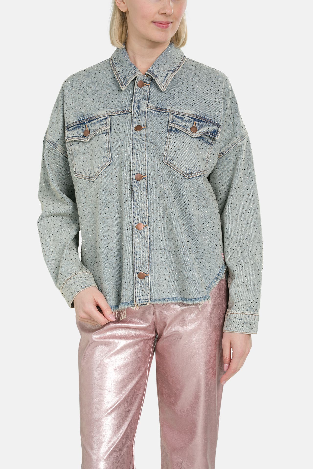 GUESS Denim-Bluse hellblau, Bild 1