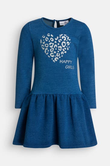 HAPPY GIRLS Jerseykleid blau