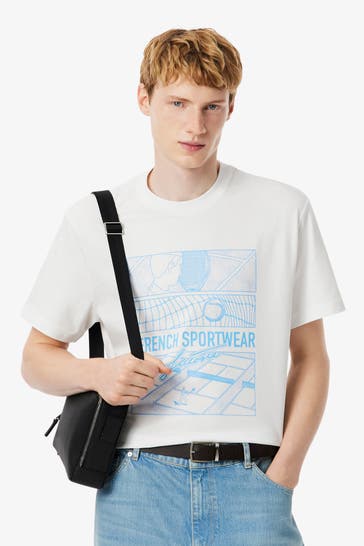 LACOSTE T-Shirt weiß