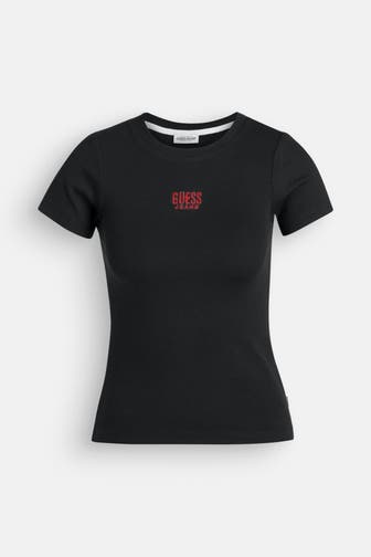 GUESS T-Shirt schwarz