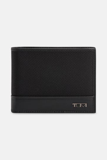TUMI Ledergeldbörse schwarz