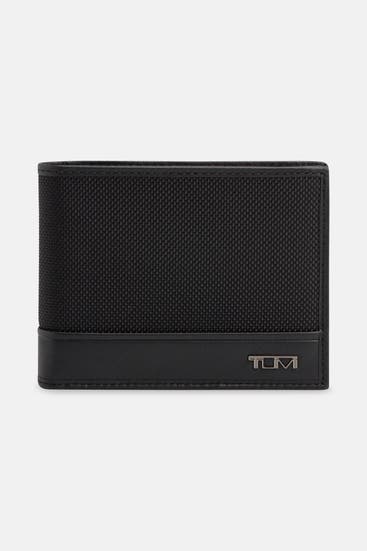 TUMI - Ledergeldbörse schwarz