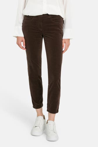 LUISA CERANO Stoffhose dunkelbraun