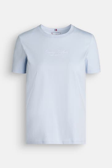 TOMMY HILFIGER T-Shirt hellblau