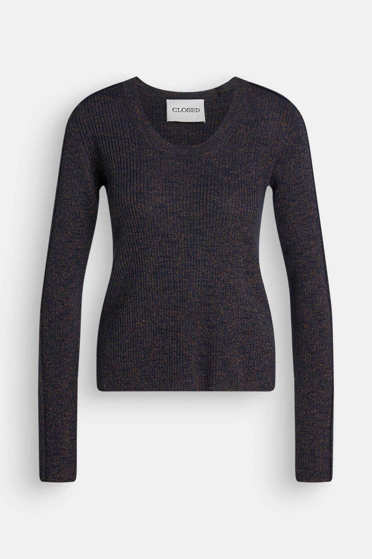 CLOSED Wollmix-Strickshirt nachtblau, Bild 1