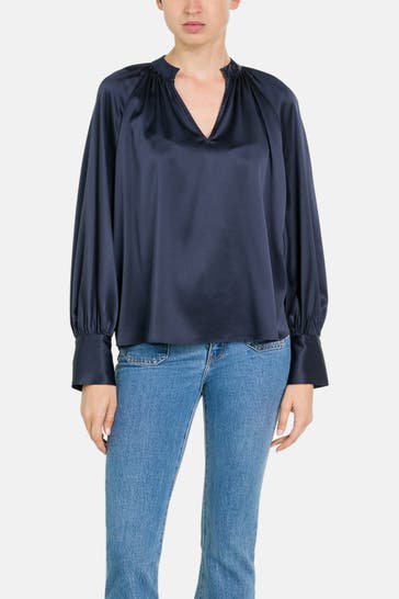 HERZENSANGELEGENHEIT Blusenshirt dunkelblau