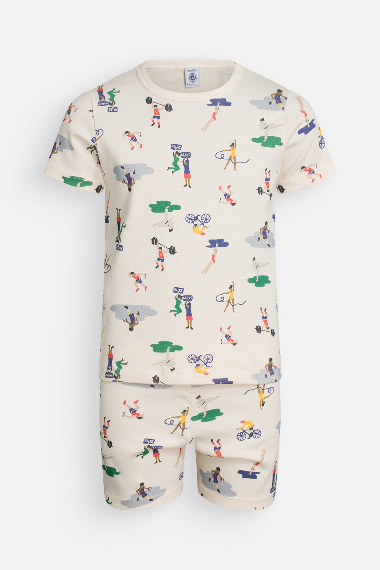 PETIT BATEAU Pyjama gemustert, Bild 1