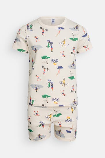 PETIT BATEAU Pyjama gemustert
