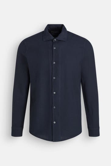 MARC O'POLO Casual-Hemd dunkelblau Modern Fit