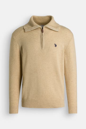 U.S. POLO ASSN. Strick-Troyer beige