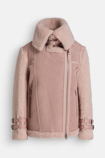 MACKAGE Lammfelljacke 'Rhoslyn' altrosa