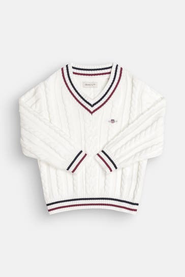 GANT Strickpullover weiß