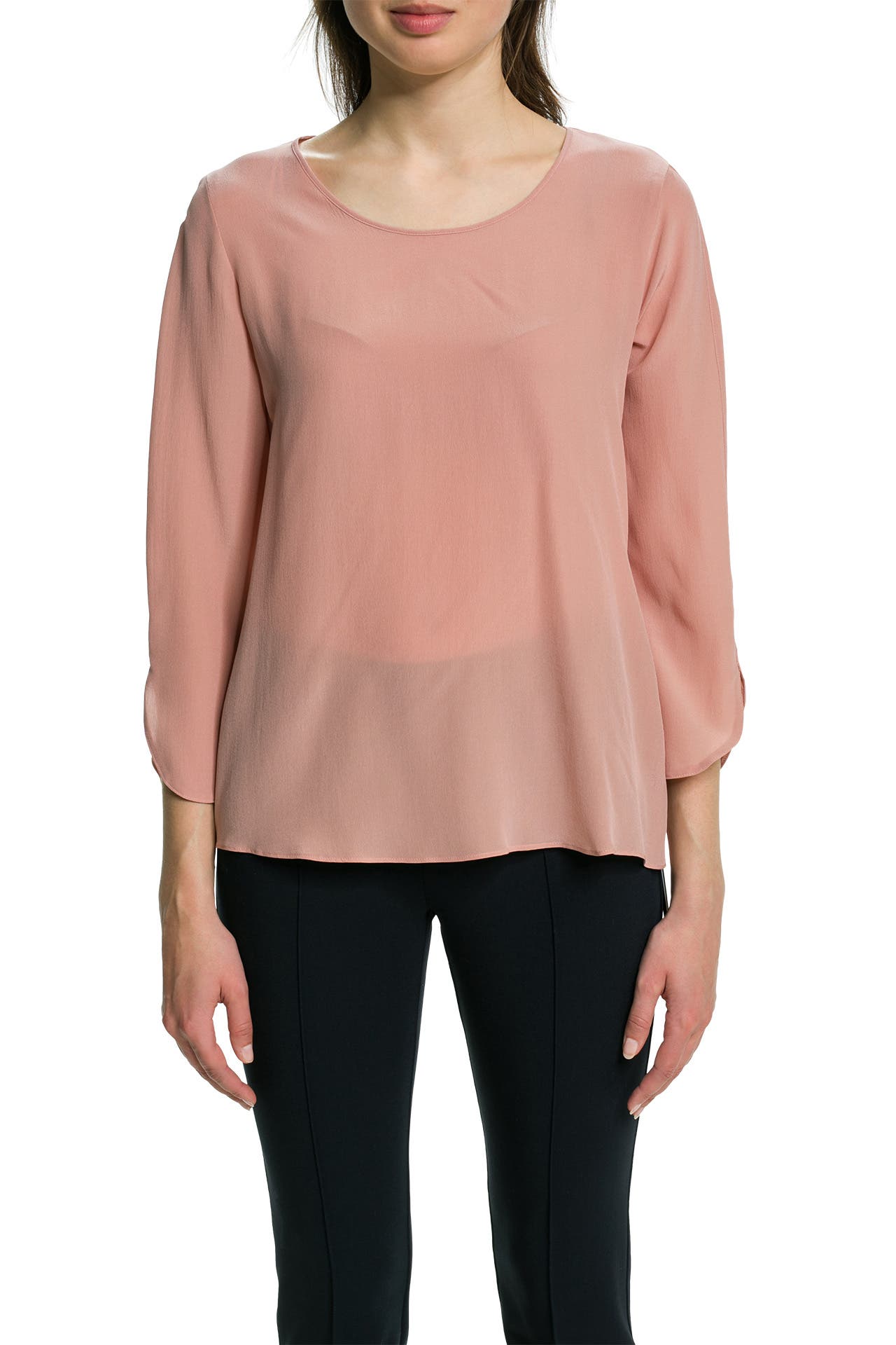 MARC CAIN Seidenbluse lachs, Bild 1
