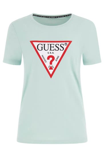GUESS T-Shirt pastellgrün