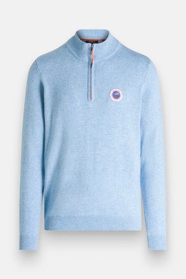 NEW ZEALAND AUCKLAND Strick-Troyer hellblau