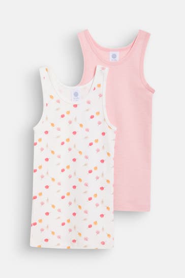 SANETTA 2er Pack Unterhemden rosa-gemustert