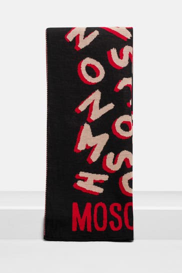 MOSCHINO Wollmix-Schal mehrfarbig