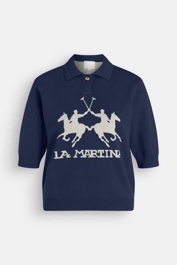 LA MARTINA Polo-Shirt dunkelblau