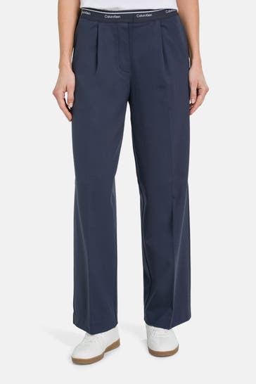 CALVIN KLEIN Stoffhose dunkelblau