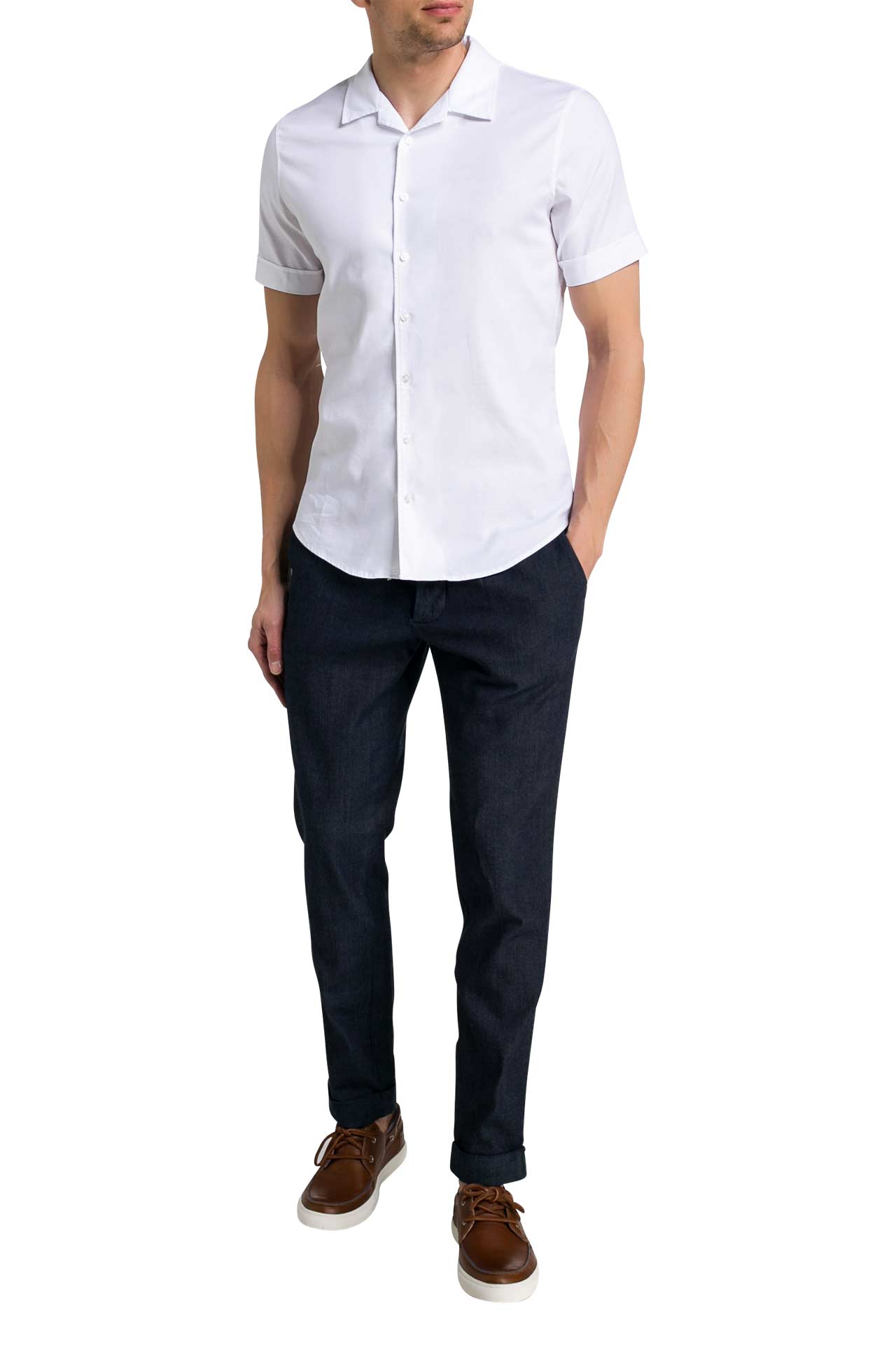 Q1 Kurzarmhemd 'Olly' weiß, Bild 1